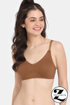 Zivame Double Layered Non Wired 3/4Th Coverage T-Shirt Bra - Argan Oil — thumbnail 1